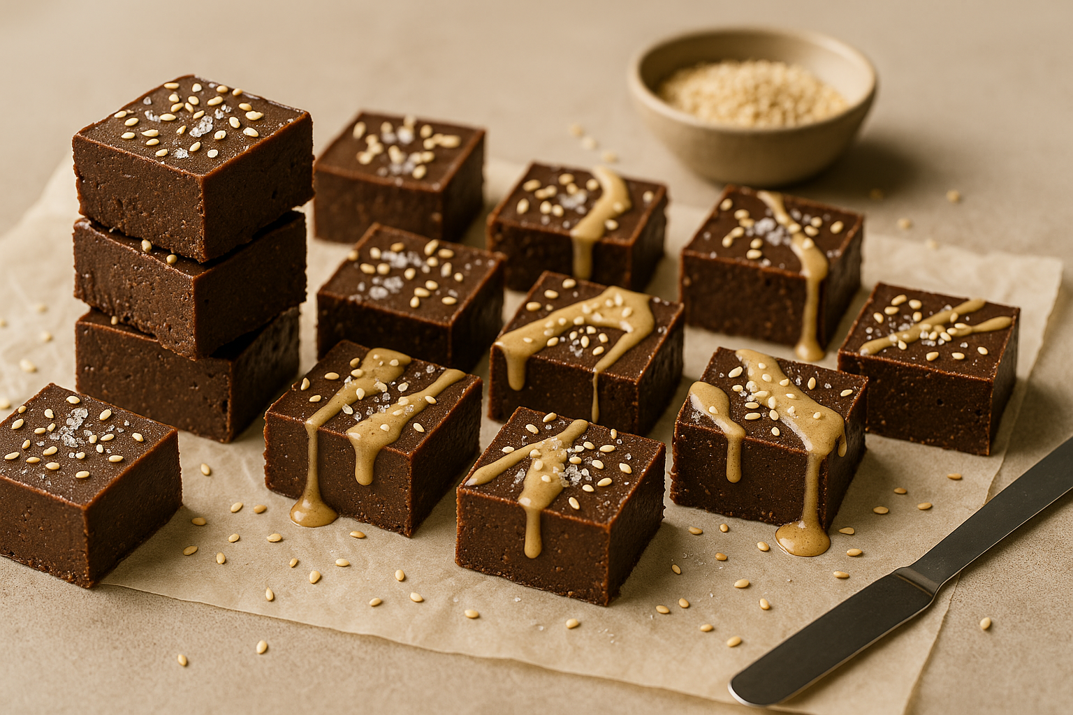 חלווה פאדג' שוקולד חלבון ללא שומן כמעט