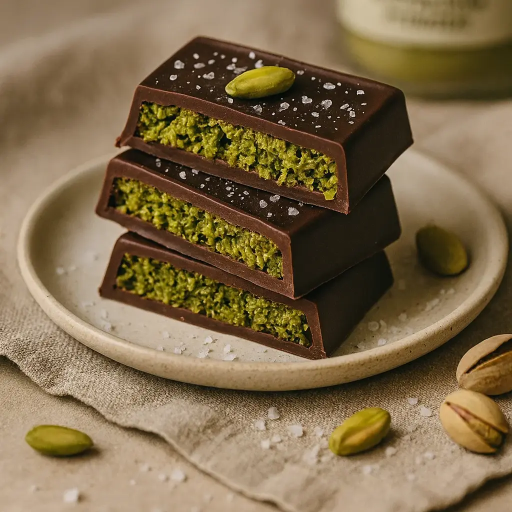 קוביות שוקולד מתכון חמאת פיסטוק של Botenz