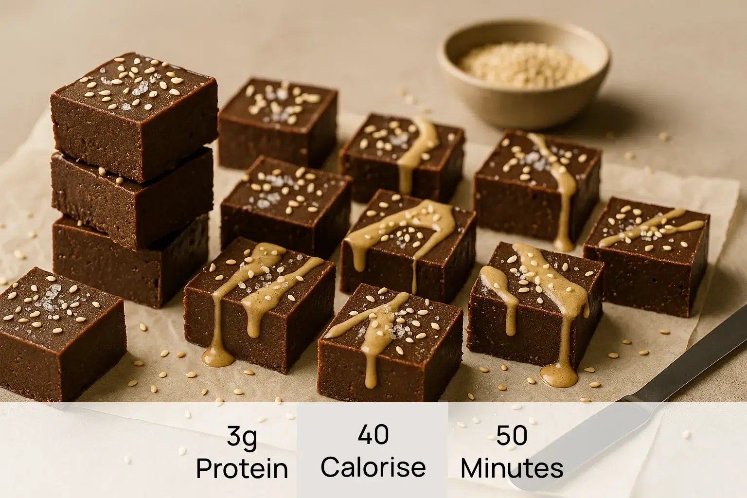 חלווה פאדג' שוקולד חלבון ללא שומן כמעט