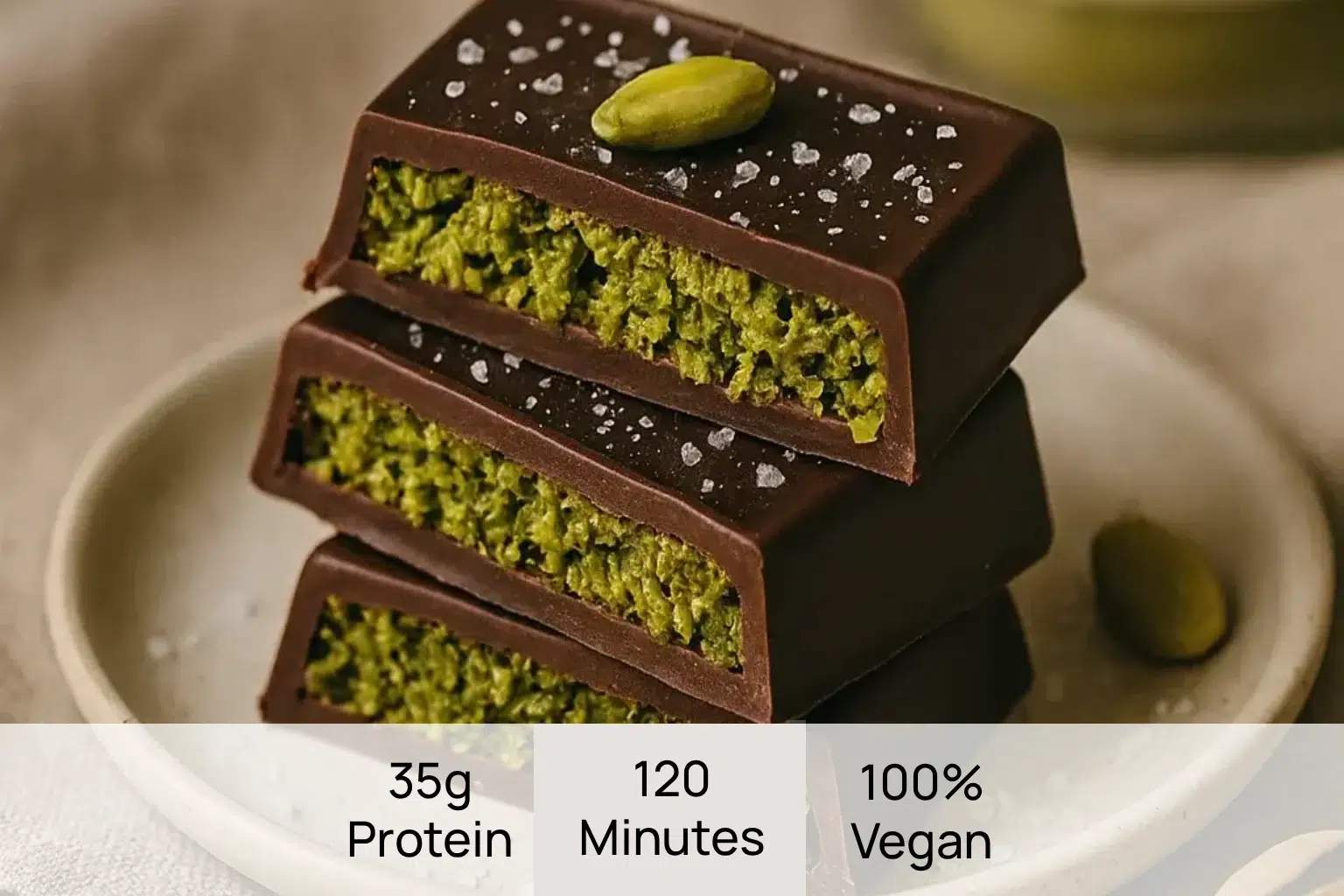 קוביות שוקולד מתכון חמאת פיסטוק של Botenz