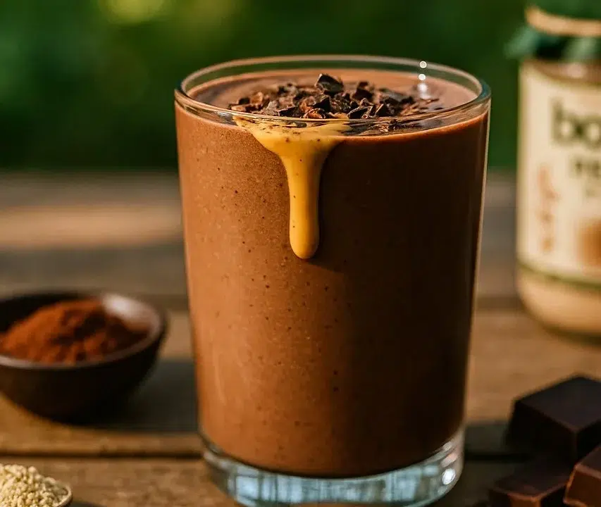 שייק שוקולד חמאת בוטנים בריא