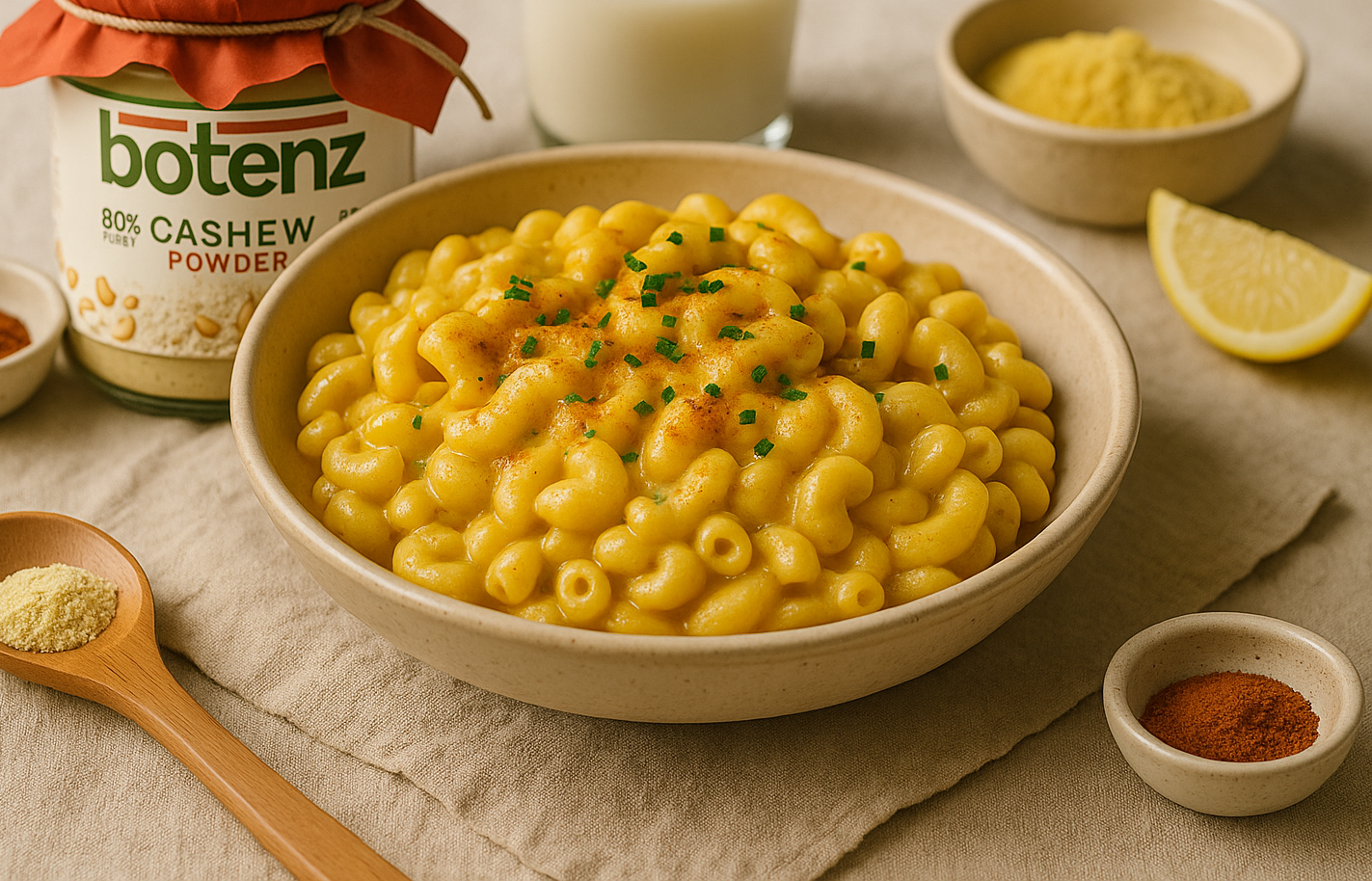 מק אנד צ'יז צמחוני מעולה של Botenz עם קשיו