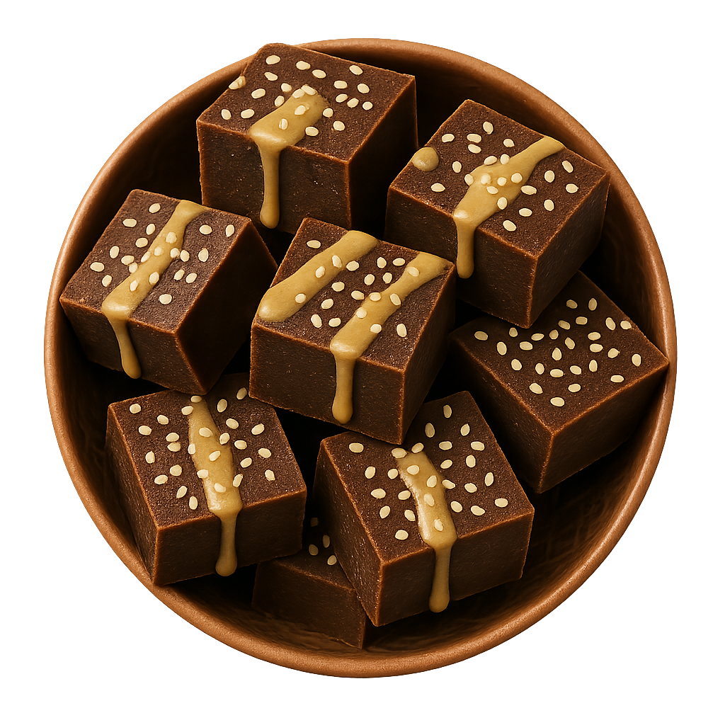 חלווה פאדג' שוקולד חלבון ללא שומן כמעט