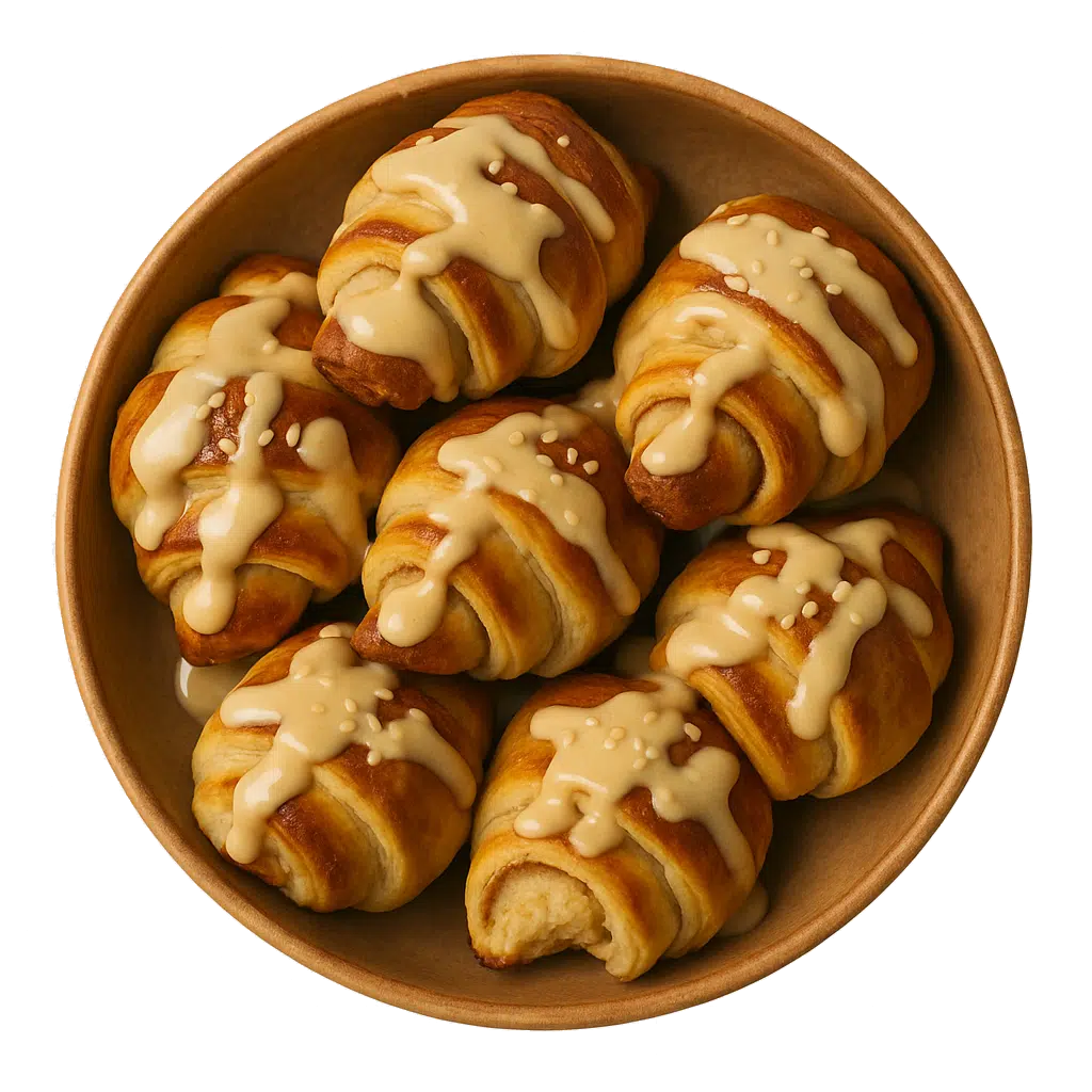 רוגלך ממולא בחלווה ושומשום מלא בערכים בריאים