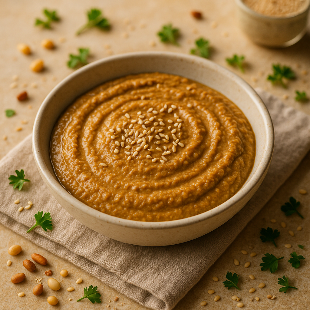 sesame energy chutney recipe — sesame dish plated and ready to serve