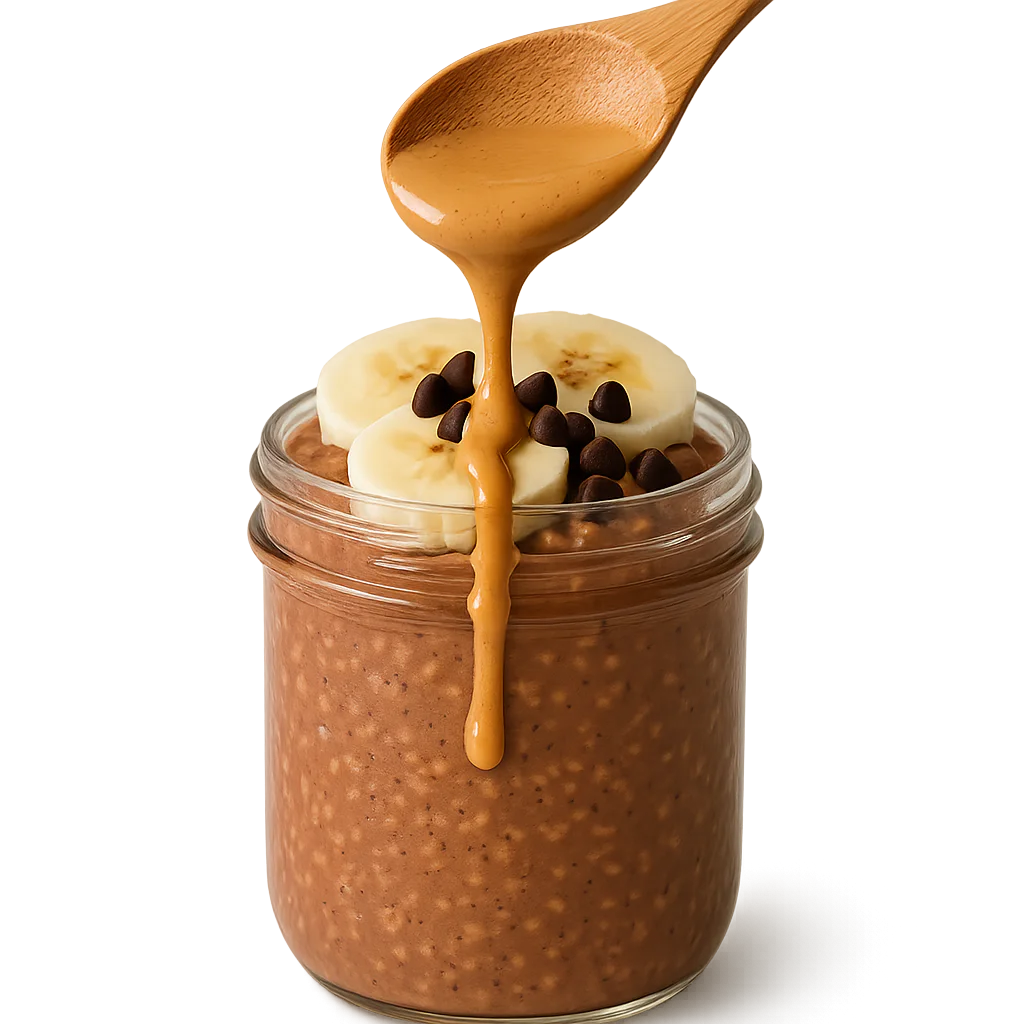 Chocolate Peanut Butter Overnight Oats recipe