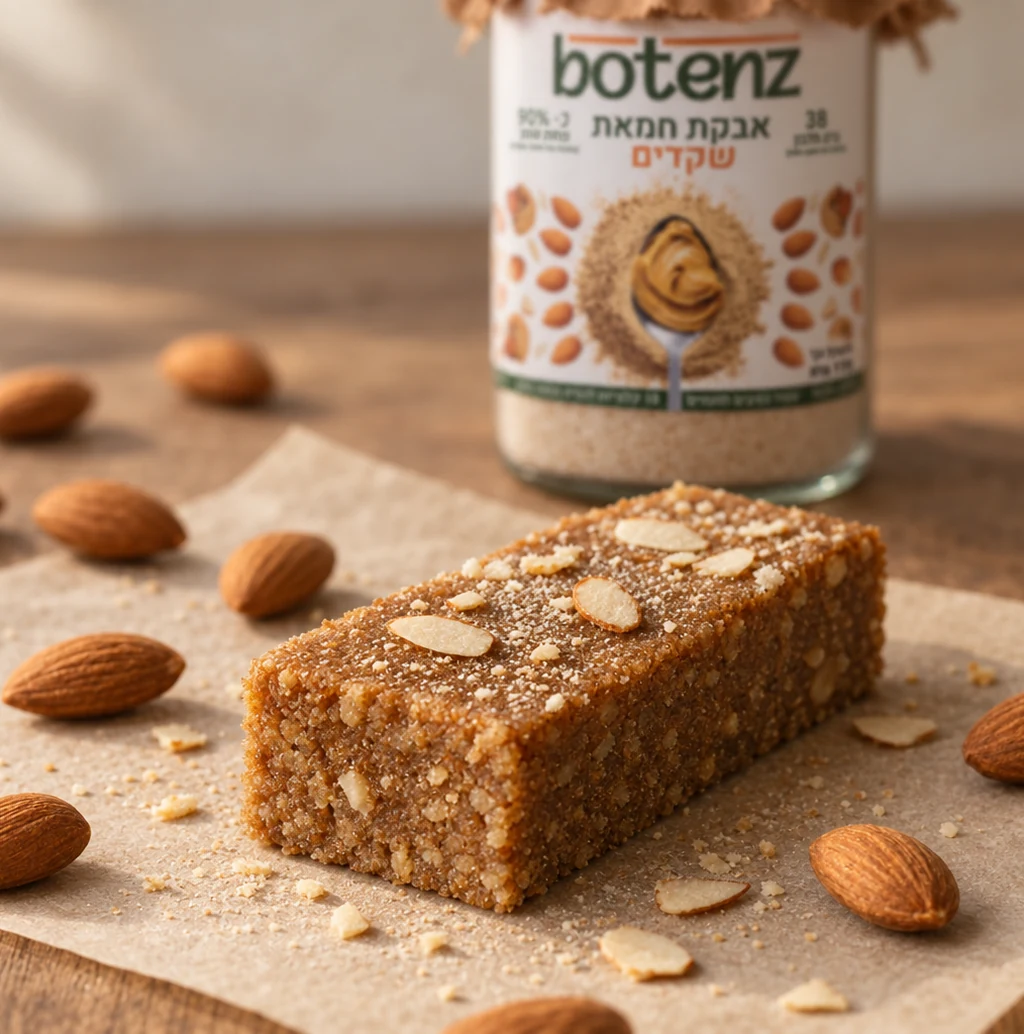Almond bar with a lot of protein